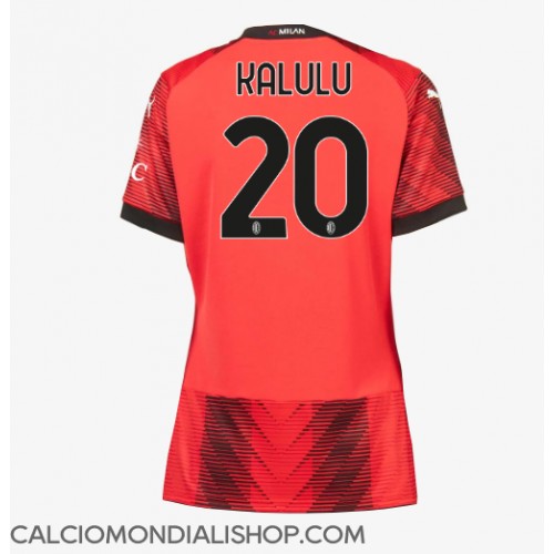 Maglie da calcio AC Milan Pierre Kalulu #20 Prima Maglia Femminile 2023-24 Manica Corta